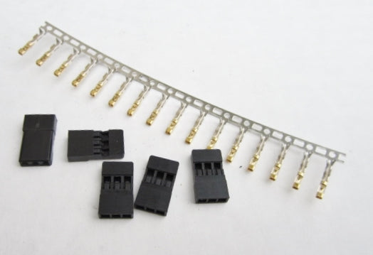 TQ Servo Stecker Set FUT (5) - RCXX - rc racing for professionals