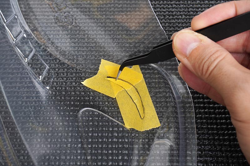 Koswork Bent Tweezers 1.5 mm Thick Version – Precision tweezers for small parts