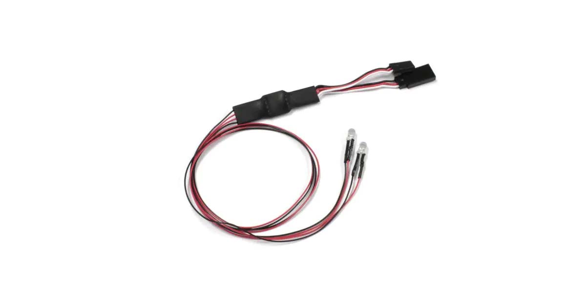 Kyosho Beleuchtungssatz 4 LED (Diam=5/L=400) 2x Weiss Halogen