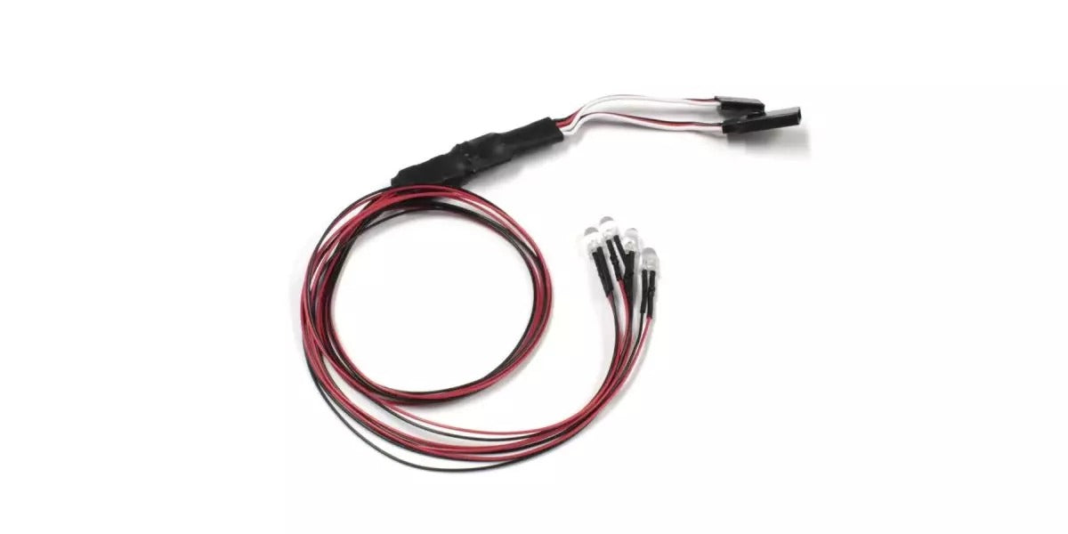 Kyosho Beleuchtungssatz 4 LED (Diam=5/L=400) 4x Weiss