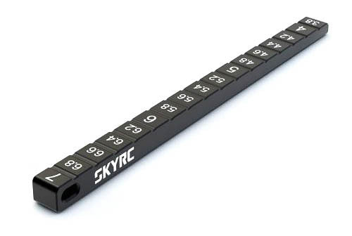 SkyRC Bodenabstandslehre 3,8–7 mm Aluminium - Schwarz - SK600069-19