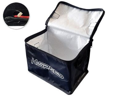 LIPO Bag schwarz groß 210x160x150