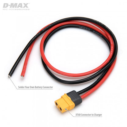 Charge Lead w/o Connector to XT60 14AWG 500mm