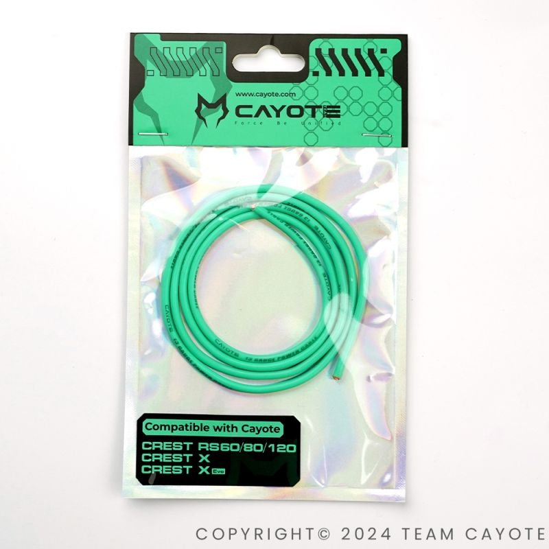 13AWG Thin-Wall Silicone Wire(1 Meter), Aurora Green, 3.5mm