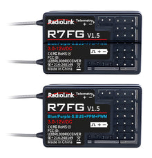 RC6GS V3 RC Sändare med 2x R7FG Mottagare