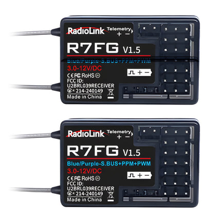 RC6GS V3 RC Sändare med 2x R7FG Mottagare