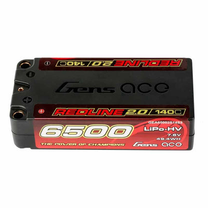 Batterie GensAce Redline 2.0 Shorty 2S HV 7,6 V - 140 C - 6500 mAh 96 x 47 x 25 mm 230 g