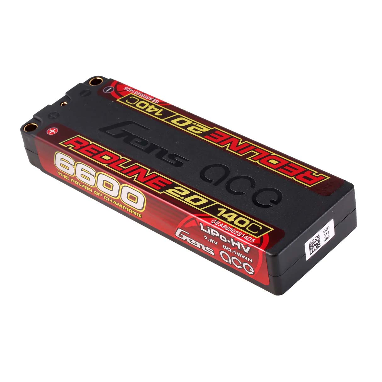 GensAce Redline 2.0 2S HV 7.6V-140C-6600 139x47x20mm 244g
