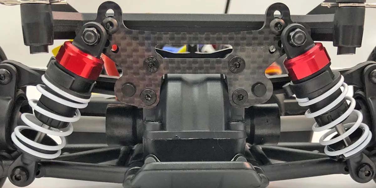 Rear shock absorber bridge TC Kyosho Fazer FZ02 - Carbon
