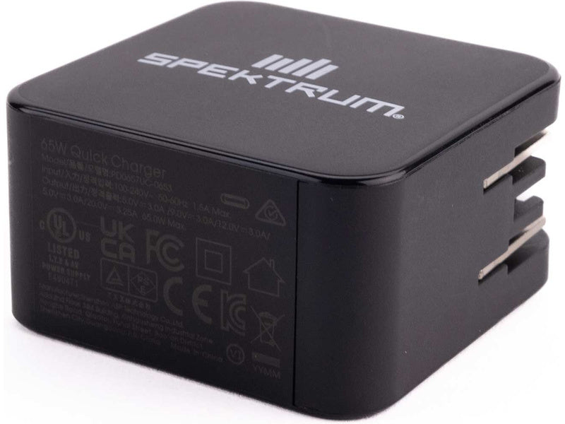 Spektrum 65W USB-C GaN Power Supply EU - SPMX-1027I - RCXX - RC Racing Shop | RC Models | Tuning & Spare Parts for Professionals