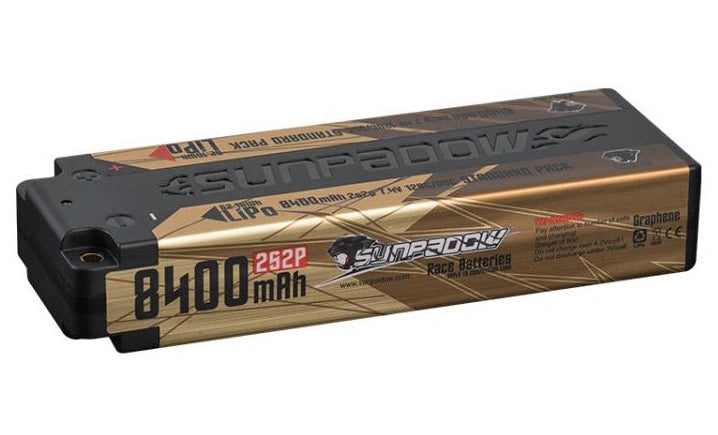 Sunpadow Competition LiPo Akku 2S 7.4V 8400mAh – 120C/60C - SWS6684064 - RCXX - RC Racing Shop | RC Models | Tuning & Spare Parts for Professionals