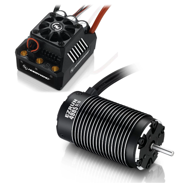 Hobbywing Ezrun MAX6 Combo 4985SL 1650kV / Arbre de 5 mm sans capteur 1/6