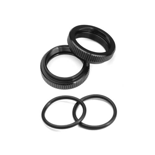 Tekno Shock Adjustment Collars (aluminum, EB410, 2pcs) - TKR6719A