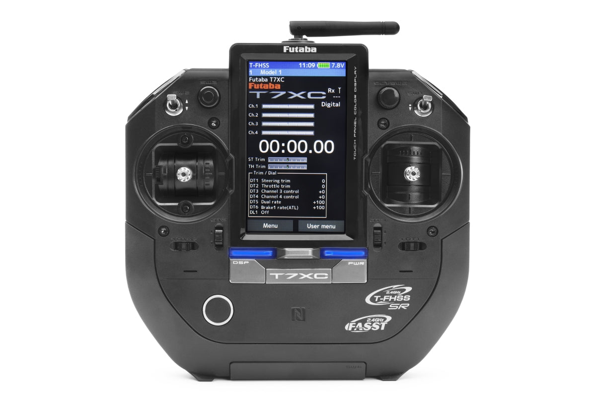 Futaba 7XC Sender mit Knüppel 2.4Ghz T-FHSS / SR + R334SBS Empfänger - RCXX - RC Racing Shop | RC Models | Tuning & Spare Parts for Professionals