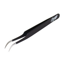 Pince à épiler courbée - Noire