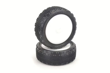Schumacher CACTUS FUSION 2 1/10 FRONT 4WD Offroad Tires (2) Preglued - YELLOW - U6898