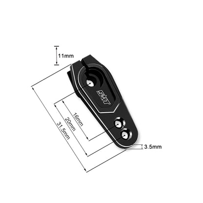 SRT Servo Horn Black Aluminium 25T (1) - TR-X6 - RCXX - rc racing for professionals
